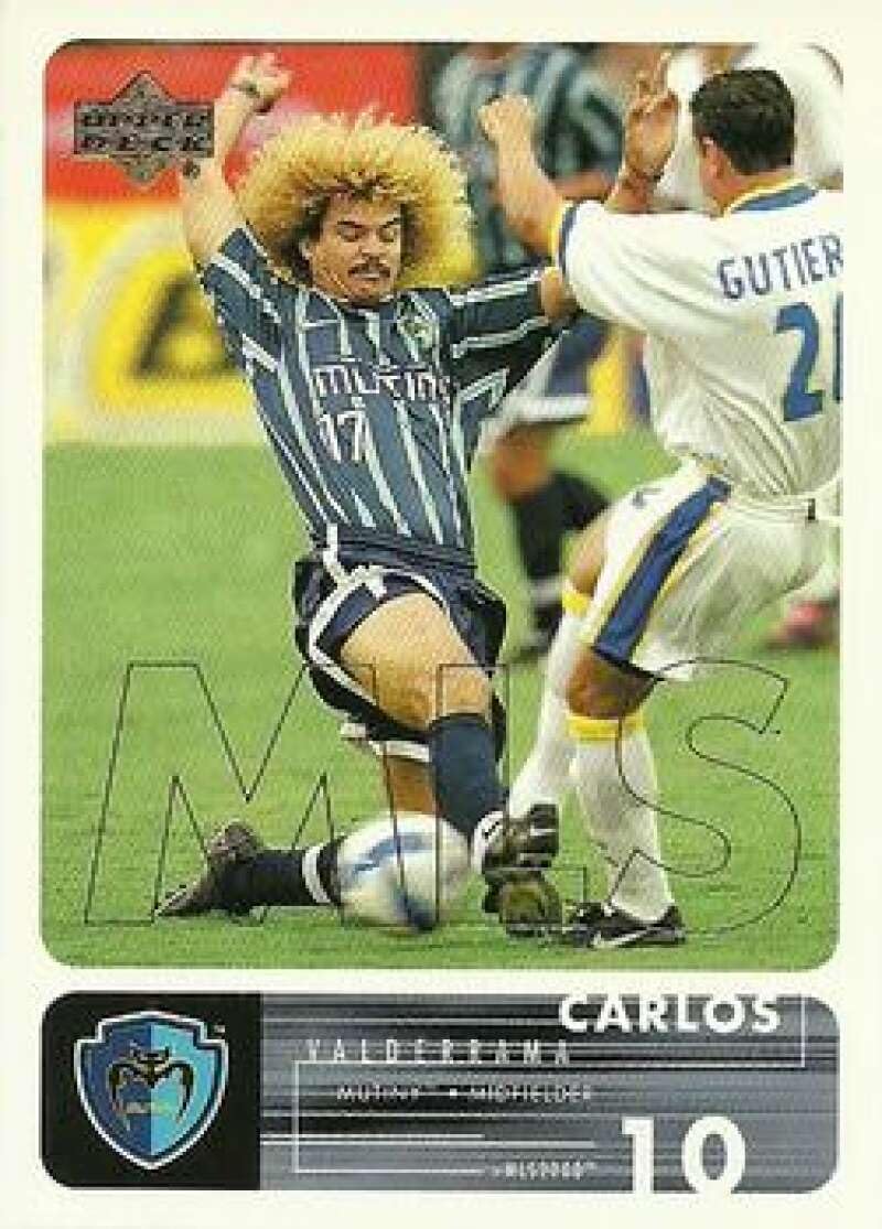 Carlos Valderrama Soccer 2000 Upper Deck MLS Sign of the Times