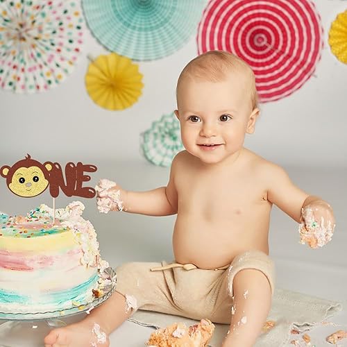 Miniatura 6 de Decoración para pastel de cumpleaños, decoración de pastel de mono, decoración de pastel de safari de selva para animales, baby showers, suministros