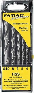 FAMAG 1591845 5pcs HSS Brad Point Drill Bit S...,