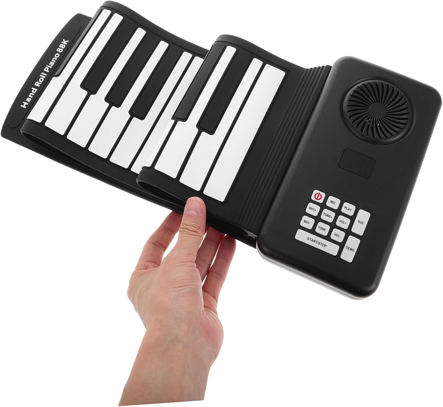 Portable Key Silicone Roll up Piano with Speaker Foldable Design for Travel and Beginners Soft Keys for Comfortable Play and Sound Quality