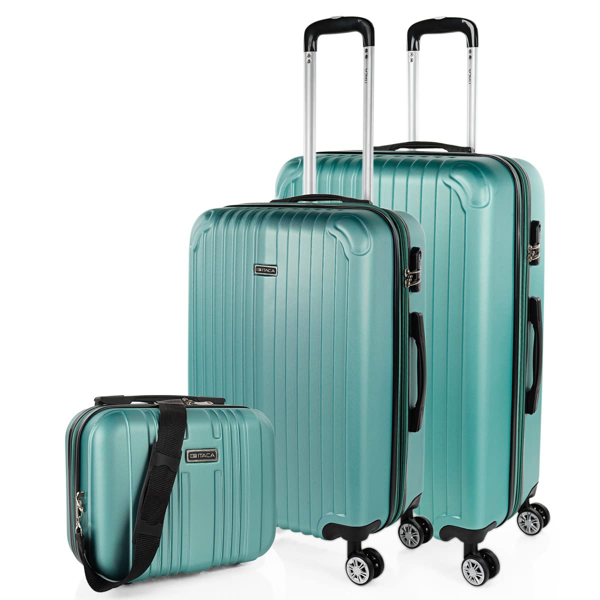 ITACA - Maletas Grandes De Viaje Rígidas Ligeras con 4 Doble Rueda 360° Maleta Grande 23 Kilos Alta Resistencia Extensible Maleta XL Duradera, Mandarina — view 42