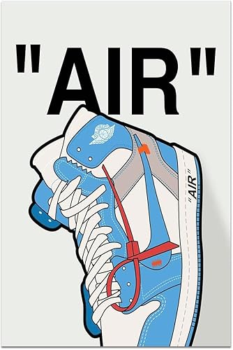 Póster de tenis Air Sneaker sin marco, de 16 x 24 pulgadas, póster de Michael Jordan AJ para pared, zapatos deportivos para gimnasio, colección de