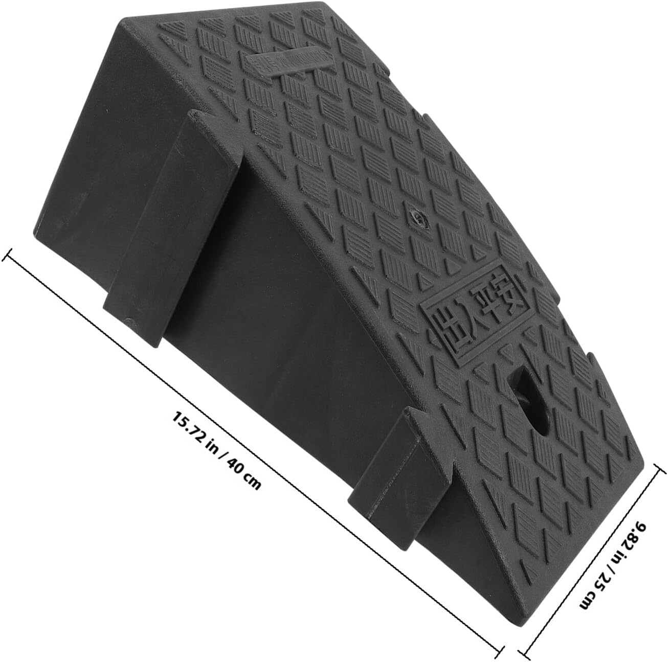 GALPADA Plastic Climbing Ramp Mat 26X40X16Cm Black Loading Ramp Cushion for Car Garage Sidewalk Outdoor Use