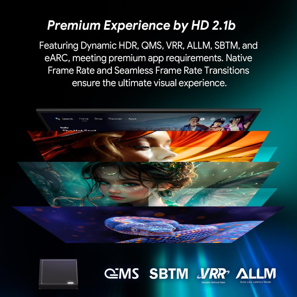 CHROX Android 14.0 TV Box, RT-X2 Smart TV Box Realtek1325 Quadcore Cortex-A53 CPU/USB 3.0/Ultra HD 8K/HDR 10+/Dual Band WiFi 2.4/5.8Ghz/BT 5.0 Set Top Box,4gb+32gb