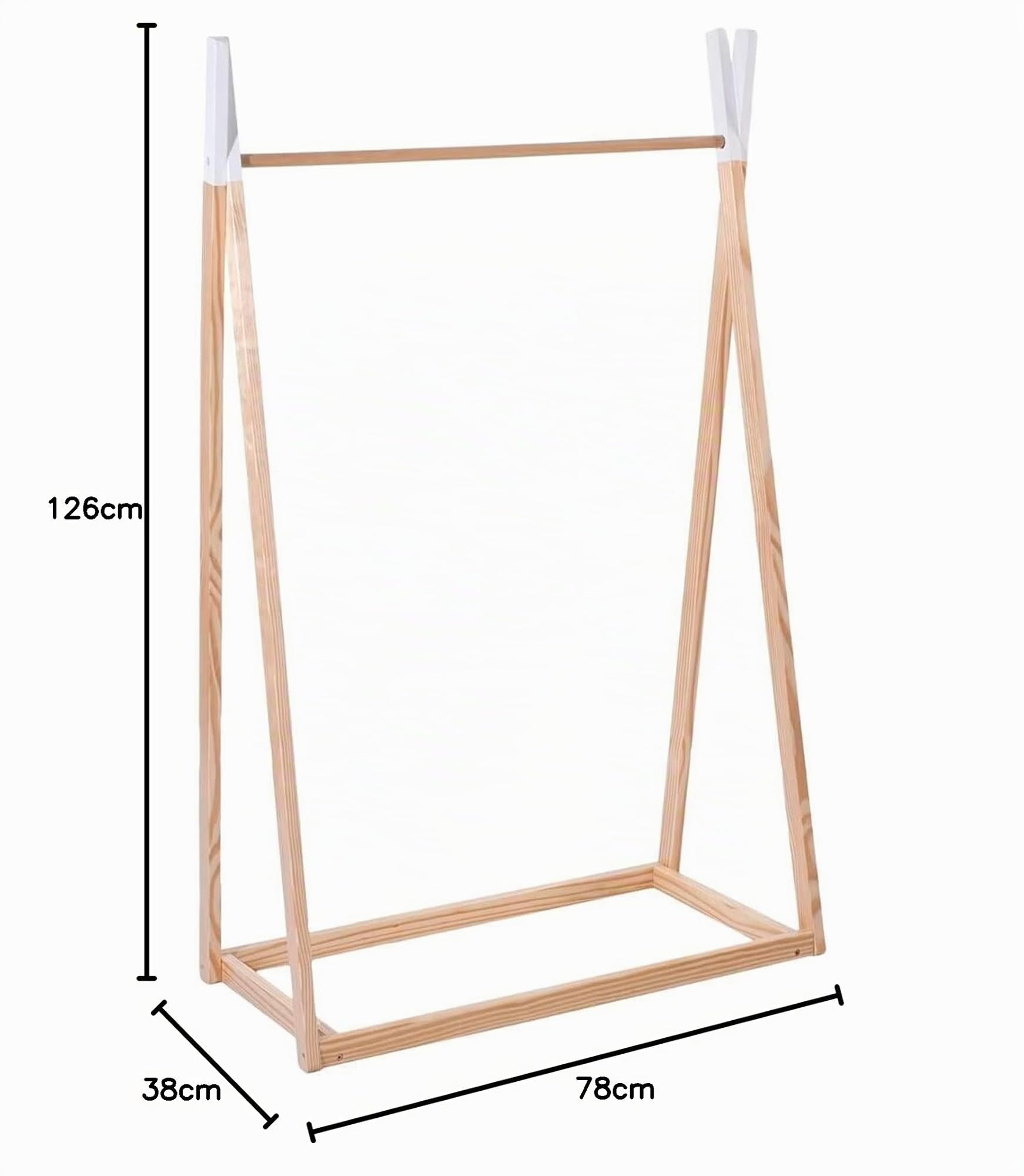 Atmosphera - Portant à vêtements Enfant - Bois 78x126 cm
