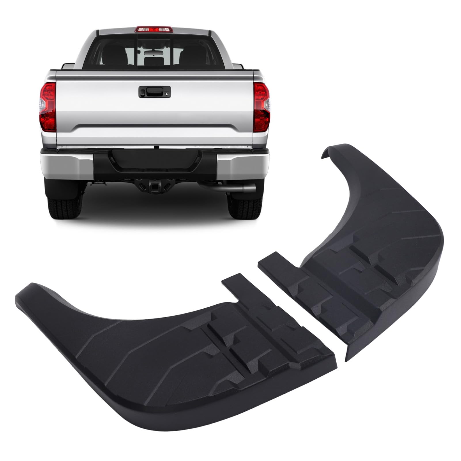 Toyota Oem Pair Of Rear Bumper Step Pads For 2007-2013 Toyota Tundra - Black, Direct Fit, Easy Install Tundra Front Bumper - Foto 4