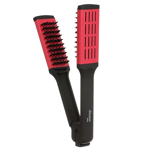 Diane Straightening Brush, Ceramic with Nylon Bristles for Thick Coarse Hair – Use for Smoothing and Straight Hair Styles