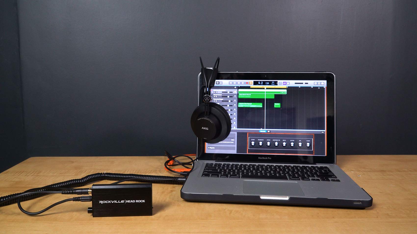 Rockville HeadRock Amplificateur de casque rechargeable à piles Noir
