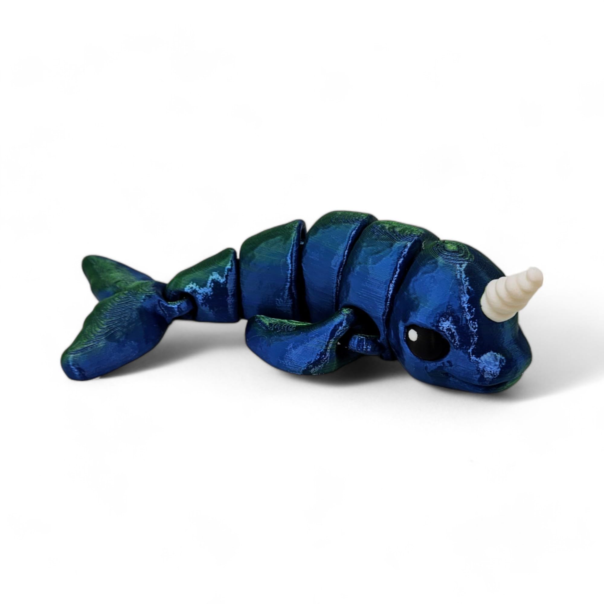 Amazon.com: ZZ LIFE Articulating Narwhal Figurine - 3D Printed