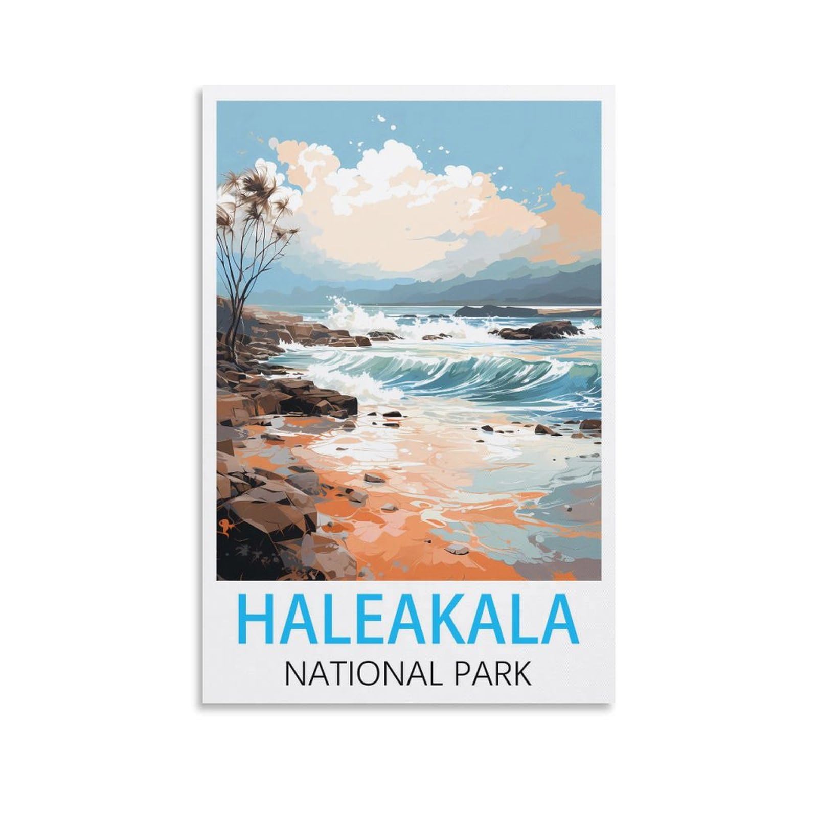 Metal Tin Sign Plaque Poster,Haleakala National Park,Wall Poster Retro Tin Sign Metal Plaque for Bar Wall Decor Home Living Room Wall Art Decor 15x30cm