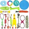 16pcs Hundespielzeug Kauspielzeug Interaktives Spielzeug Set Intelligenz Hundeseile Spielset Seil aus Baumwolle Zahnreinigung für große mittelere kleine Hunde und Welpe