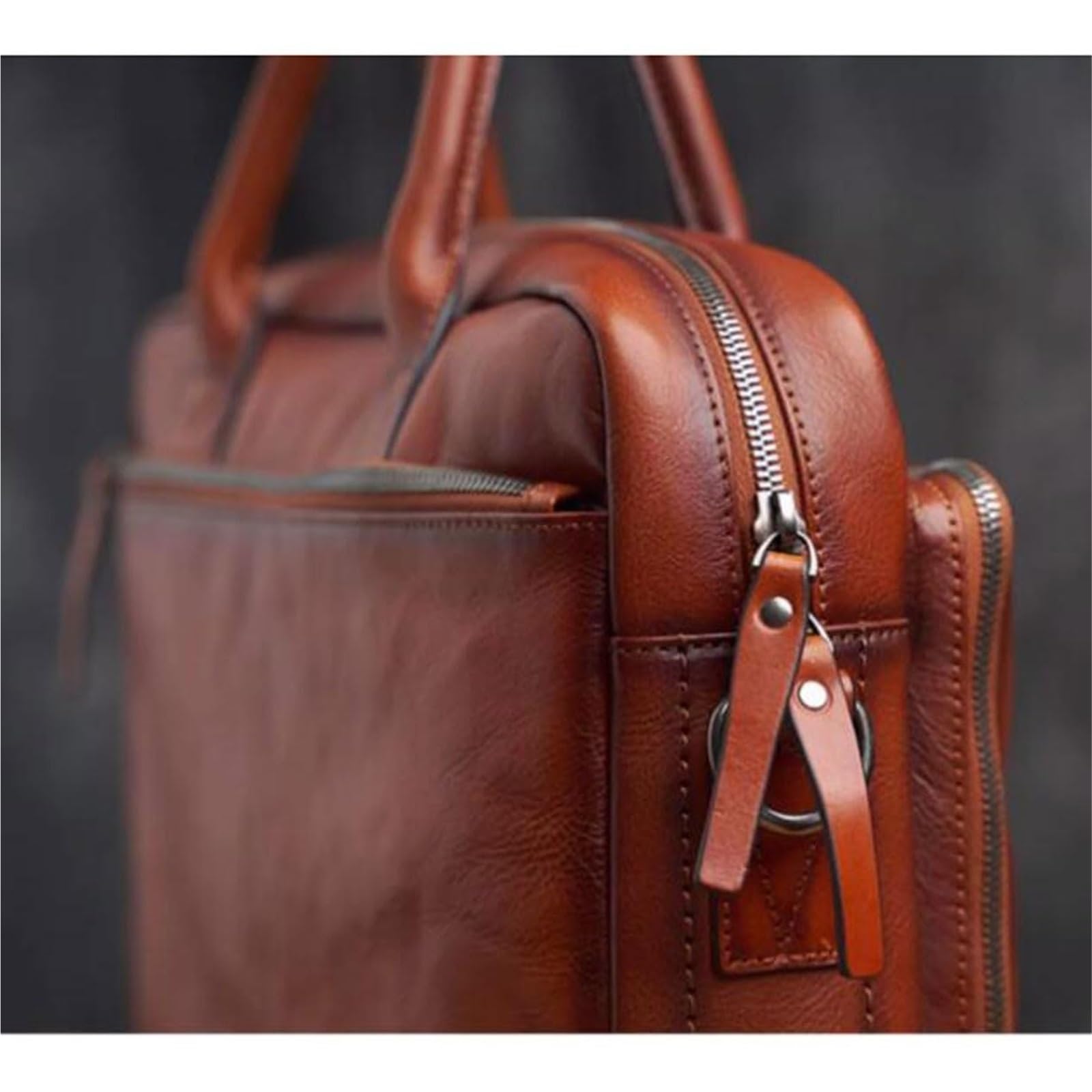Bolso maletín de cuero for hombre Bolsos de cuero for computadora portátil