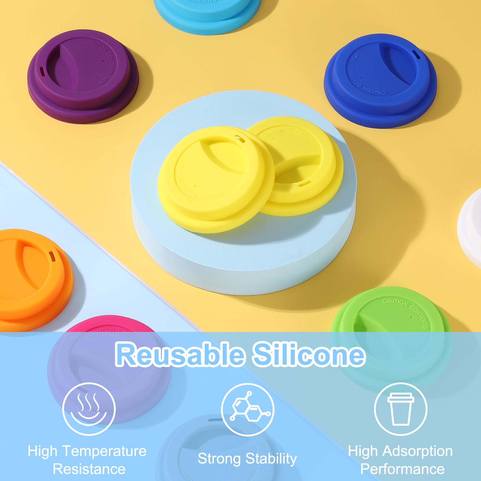 Amazon｜uxcell ガラスカップ用シリコンカップ蓋 2個セット シリコン製