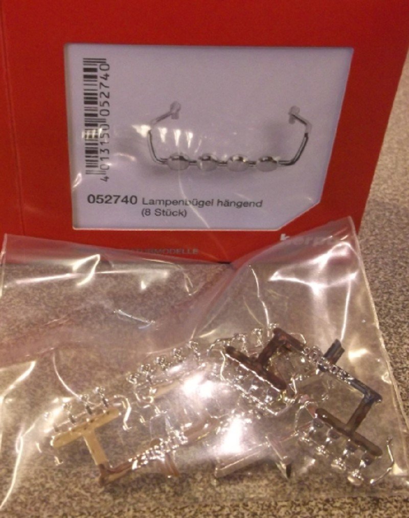 herpa 052740 - Hanging lamp holder, 8 pieces