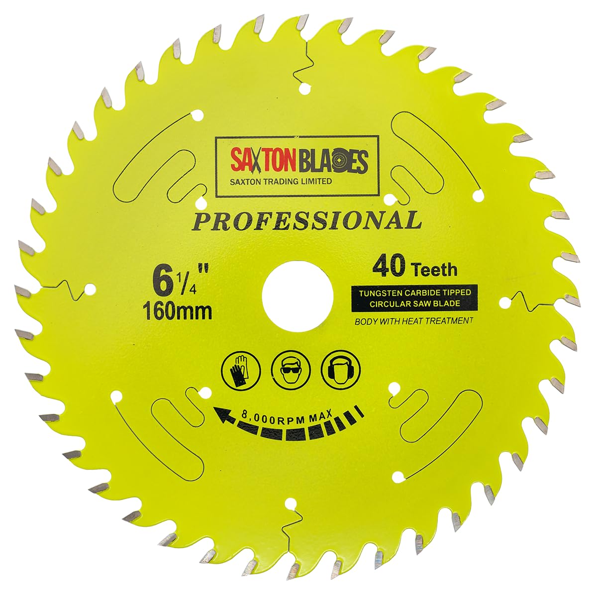 Saxton TCT16040TPRO Professional Range TCT - Hoja circular (160 x 40 x 20 mm, anillo de 16 mm)