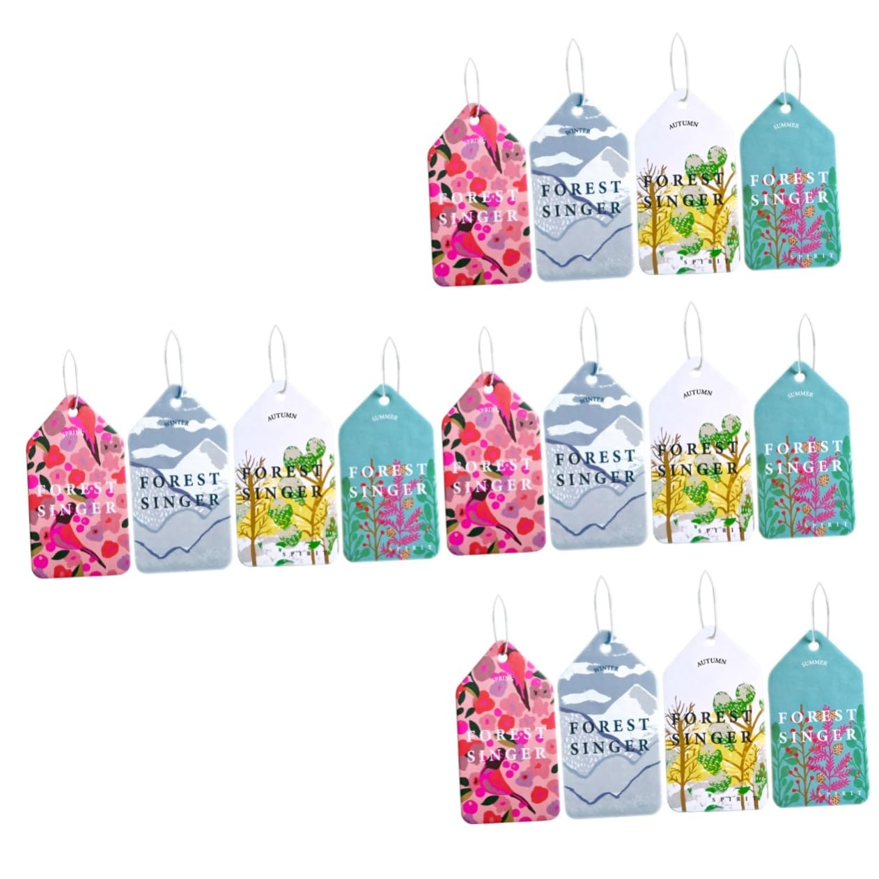 iplusmile16 Pcs Air Freshener Glade Scented Hanging Paper Lovely Car Air Freshener