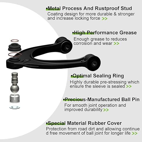 Miniatura 7 de SCITOO Mangas de ajuste de extremo de barra de dirección compatibles con Chevrolet para GMC K1500 K2500 K3500 Suburban 1988-2000 6 piezas