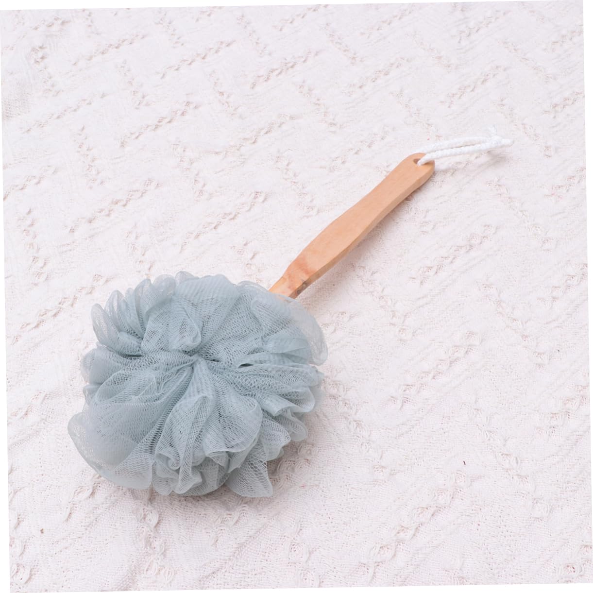 FRCOLOR 6pezzi Handle Wooden Bath Back Scrubber Brush for Easy Exfoliation and Massage Grey for Family Use