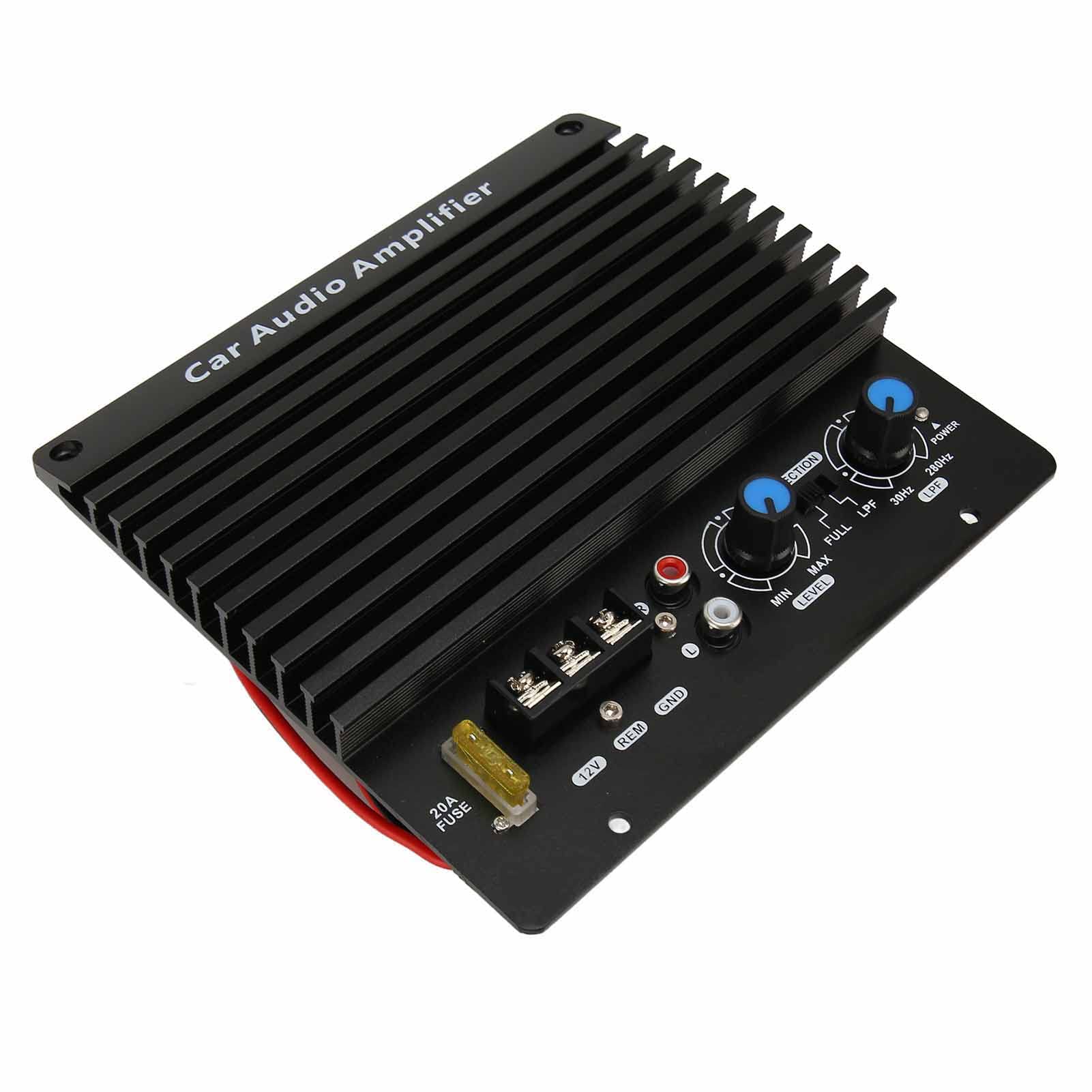 Amplificador de Alta Potencia de Audio para Coche de 1000W, Placa Amplificadora, Placa de Subwoofer de Graves Potente de 12V, Puede Empujar Woofer de 8 a 12 Pulgadas o Altavoces