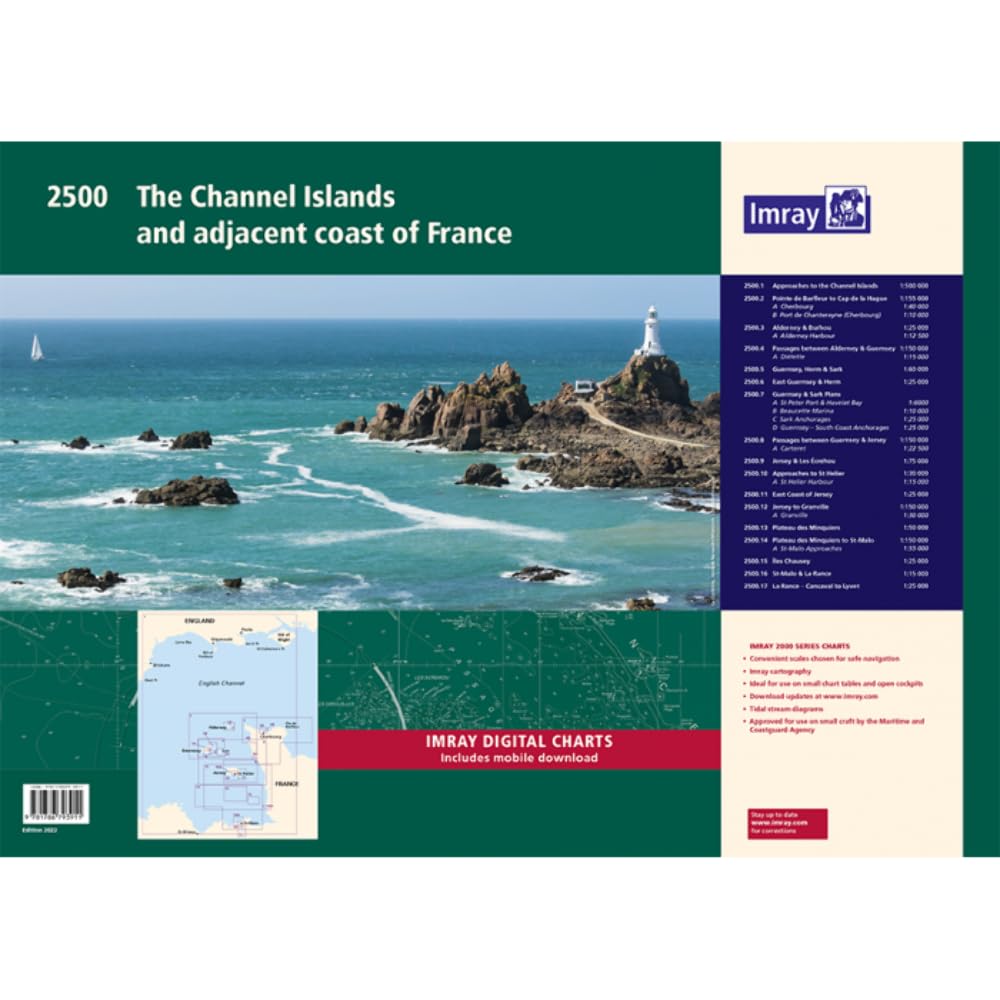 2500 The Channel Islands and adjacent coast of France Chart P... - 9781786793911
