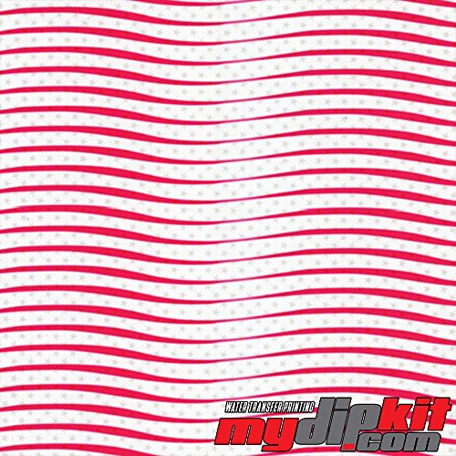 Hydrographic Film - Water Transfer Printing - Hydro Dipping - Stars and Stripes - LL-105-A