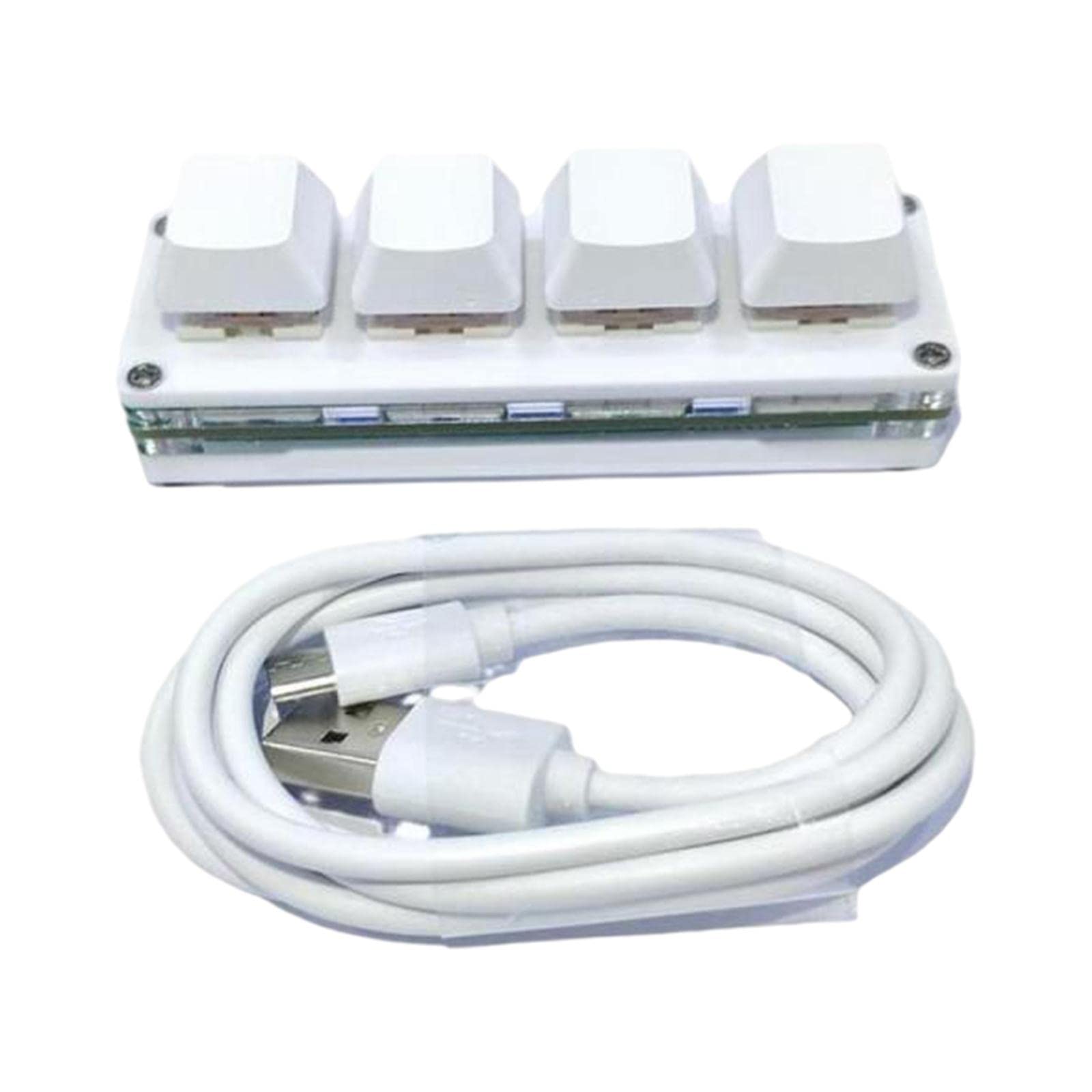 USB Mini 4 Keys Keyboard Programmable Hot Swap for Office Blue Switch Keyboards, Mice & Pointers | Keyboards & Keypads-image-34