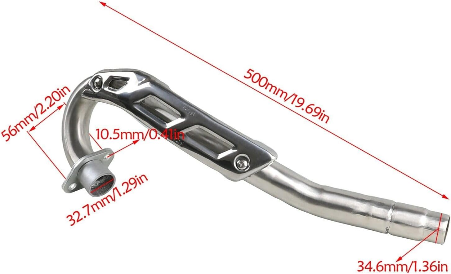 Exhaust Muffler Pipe Scooter Motorcycle ATV Dirt Pit Bike 150-250CC