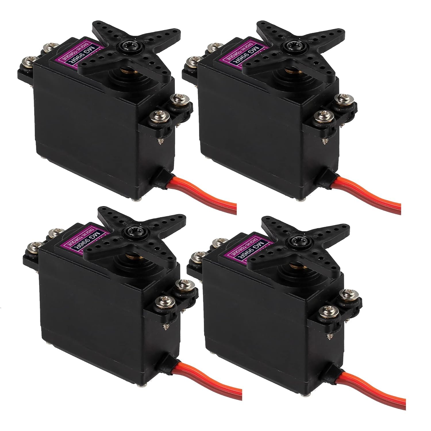 Bohaner 4-Pcs Digital Servo Motor,Classic Metal Gear Torque M-G996R For Futaba JR 2C RC Car RC Model Boat