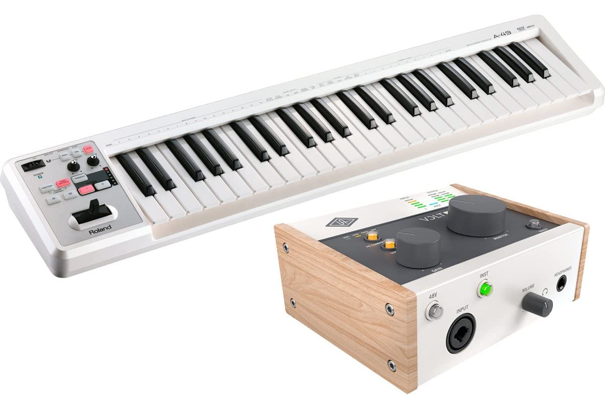 Amazon.co.jp: Roland/A-49 WH + Universal Audio/Volt 176 USB Audio