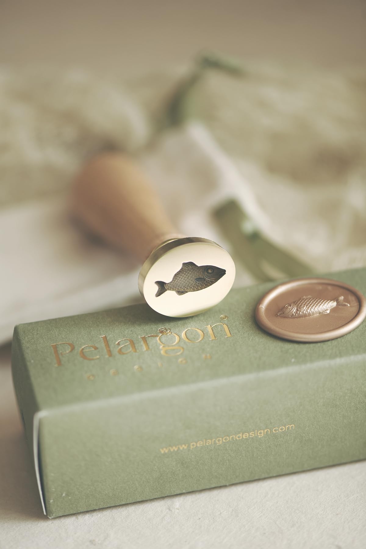 Sello de cera 3D Harbor, diseño de peces, tema oceánico, para invitaciones de boda, envoltura de regalos, manualidades y proyectos de arte