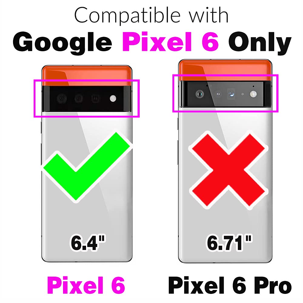 Asuwish Custodia A Portafoglio Per Google Pixel 2 Con Vetro Temperato E Cinturino, Pelle PU, 6 Scomparti Per Carte E Supporto Multiangolo, Rosa