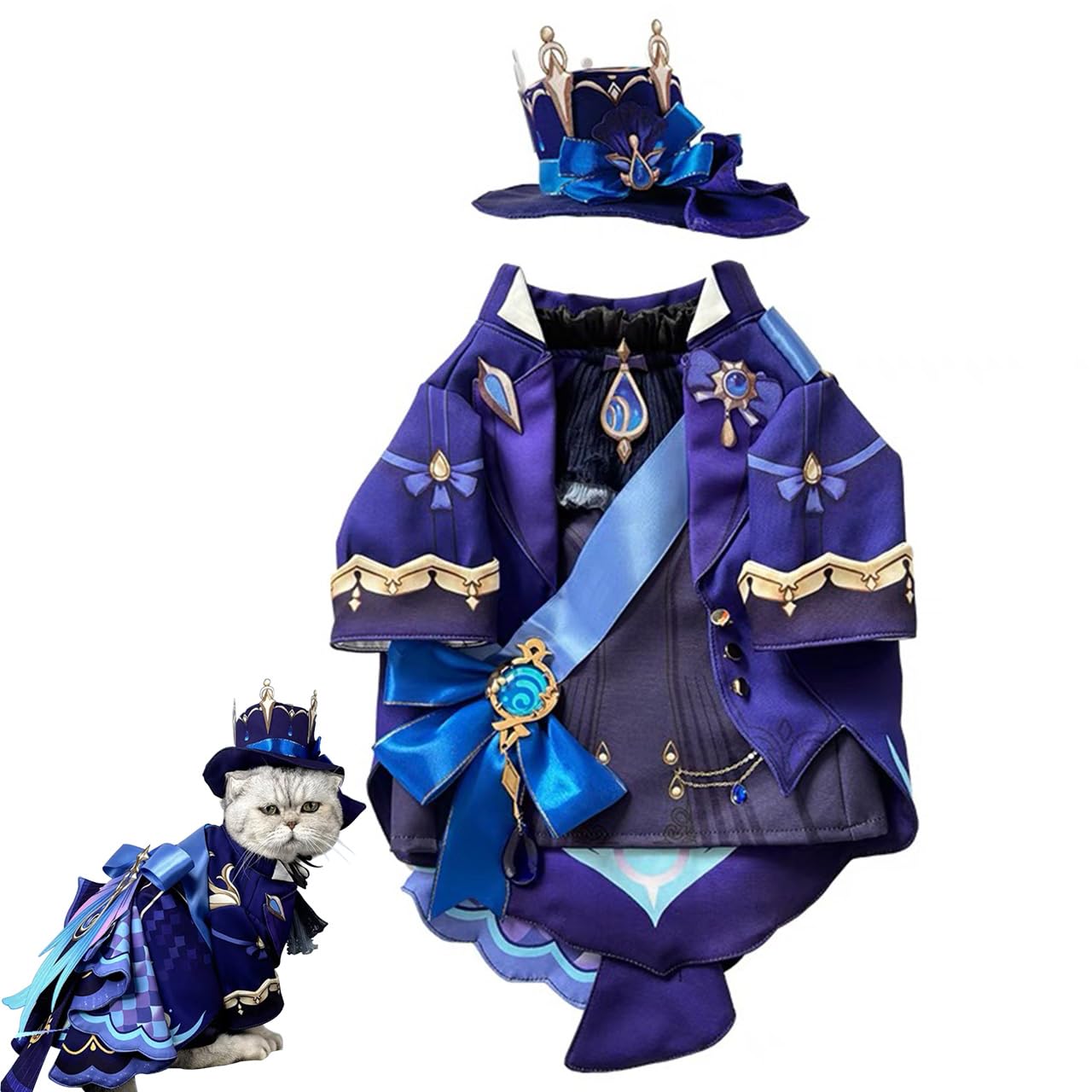 Amazon | 原神 ペット服 猫服 犬服 コスプレ衣装 フリーナ ペット 