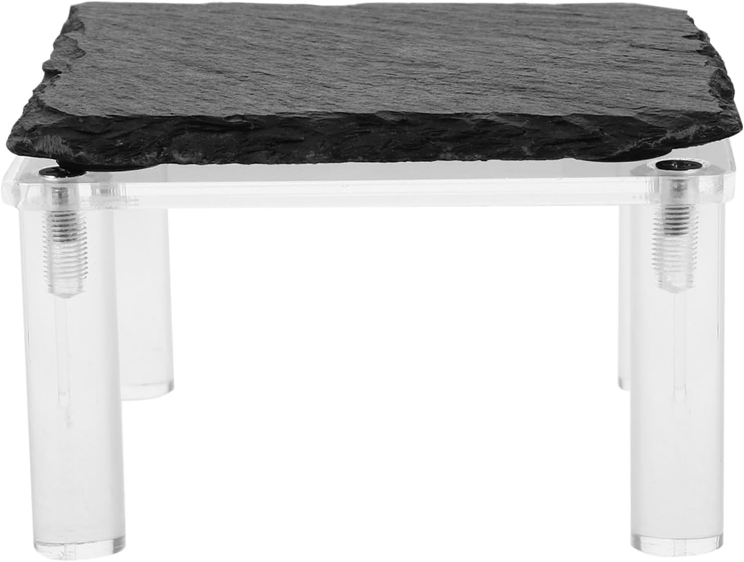 SUPVOX Reptile Basking Platform Rock Cooling Function, Black