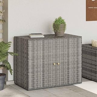 Garden Storage Cabinet Grey Wall-Mounted Cabinet for Bathroom