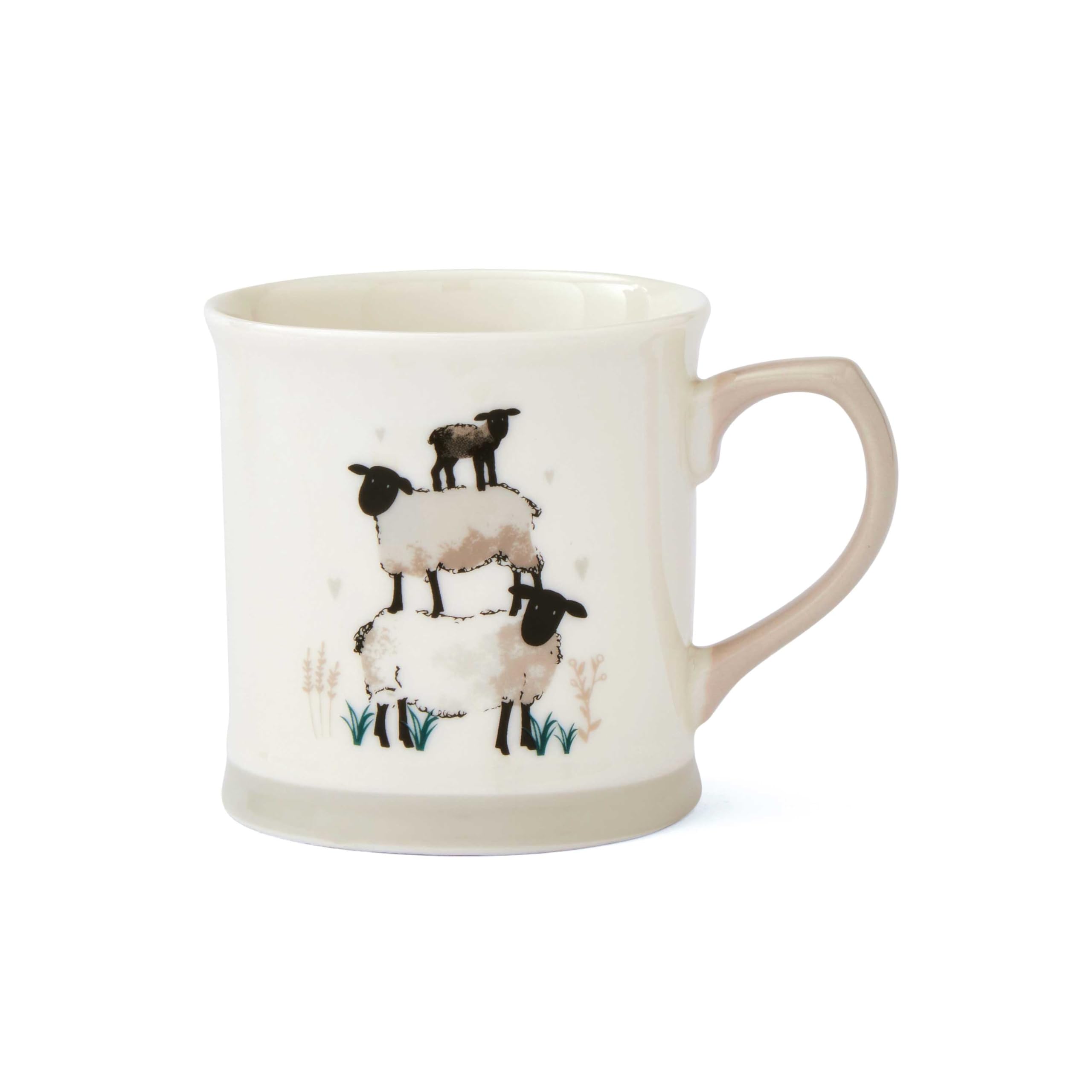 Cooksmart Highland Sheep Tankard Ceramic Coffee Mug for Hot Drinks