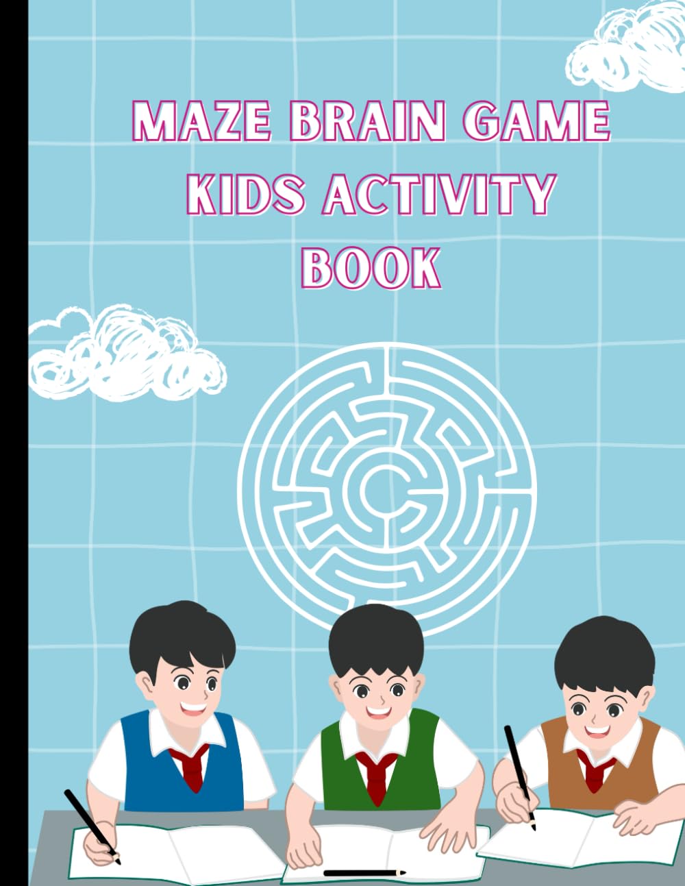 Maze Brain Game Kids Activity Book