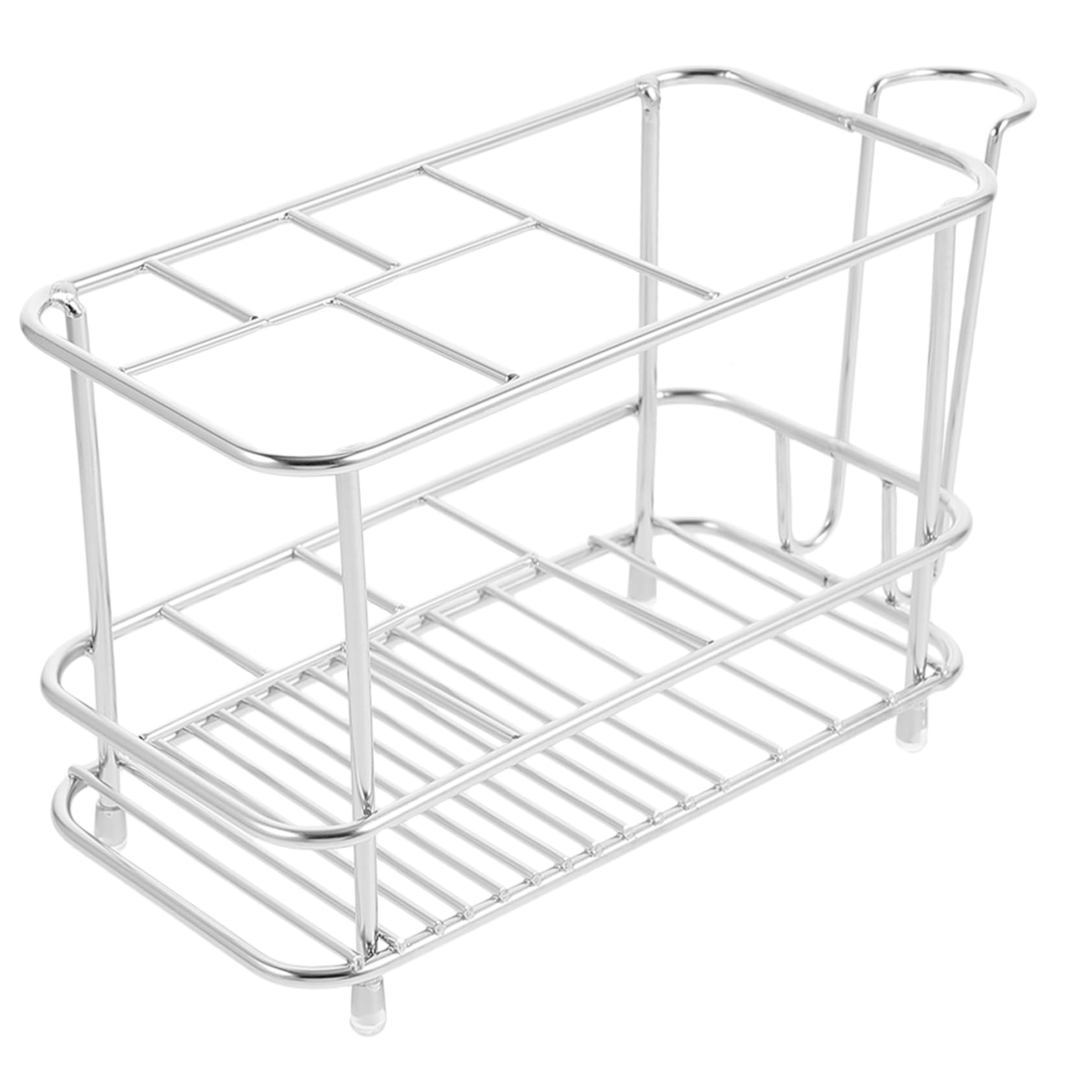 MAGICLULU 5St zahnbürstenhalter aus Edelstahl SLS automatisch Zahnpasta Stand rasierhobel Halter Makeup Brush Holder Zahnbürstenhalter aus Metall Badezimmerzubehör Rostfreier Stahl Silver