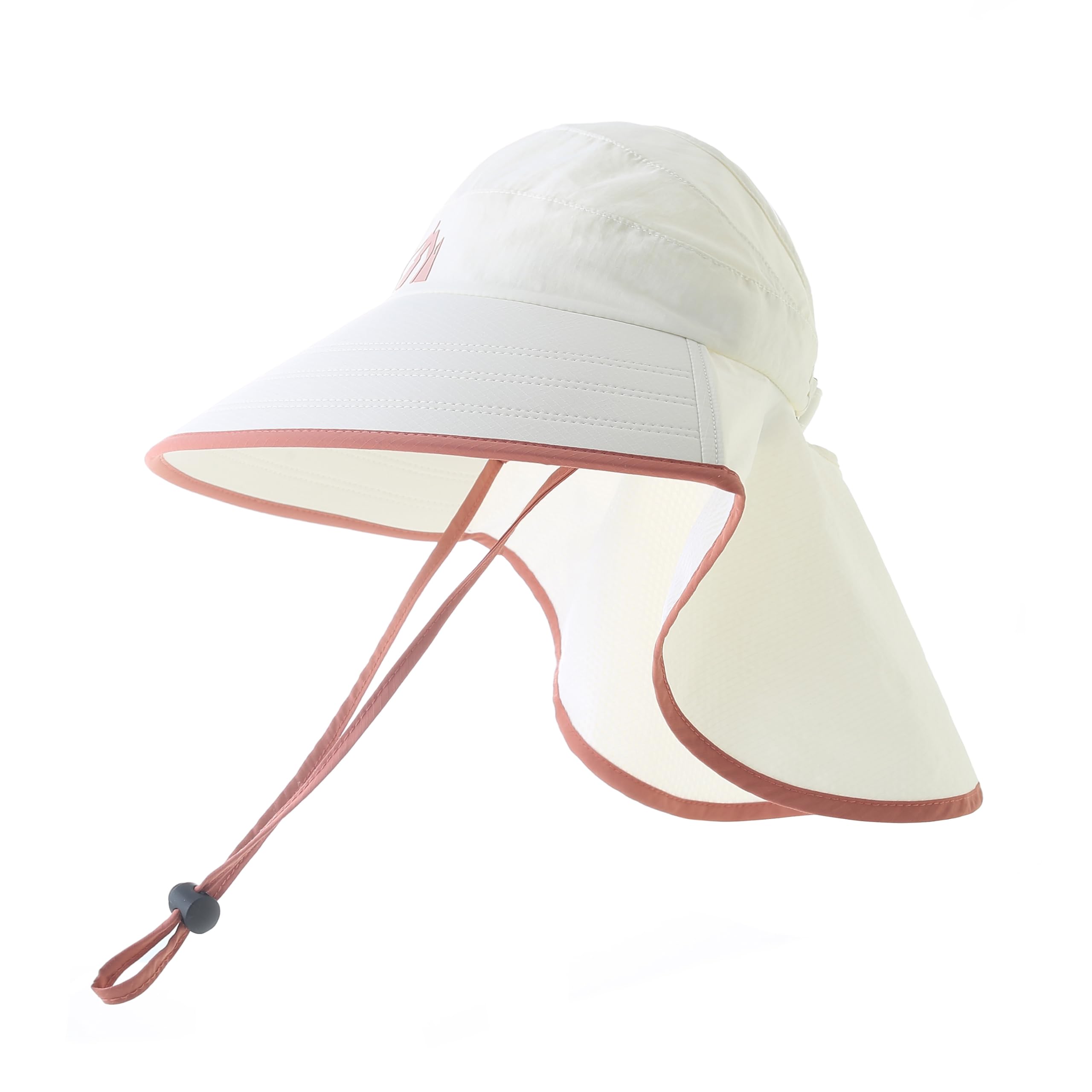 AHAHA UPF50+ Gorro de pescador para mujer, sombrero de sol, borde ancho, sombrero de verano con solapa grande para el cuello para mujeres y niñas