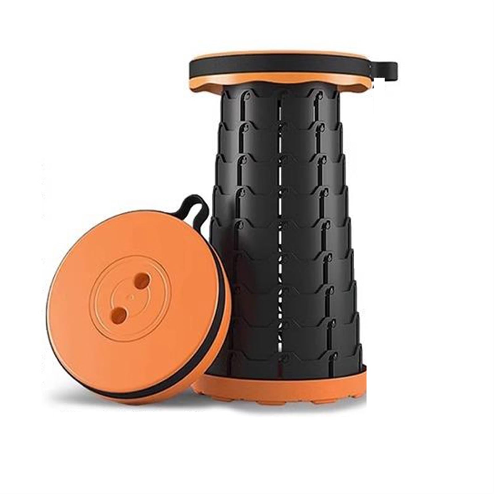 Sedia da Viaggio Pieghevole, Sgabello Pieghevole, Altezza Regolabile, Sgabello da Campeggio Retrattile Portatile, Leggero, for Escursionismo Pesca all'aperto, Max 400 libbre (Color : B)