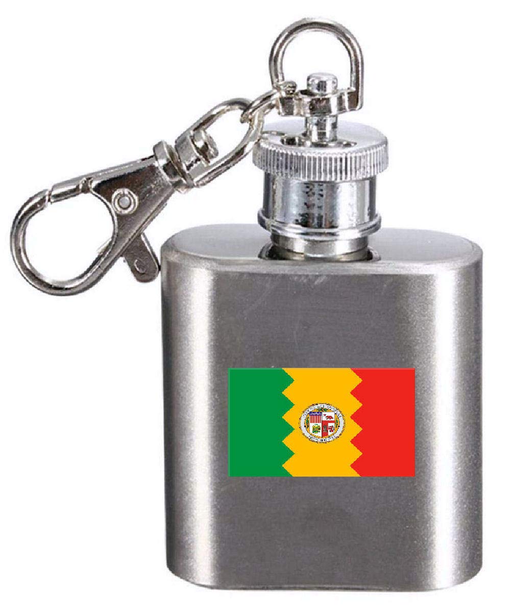Flasque porte-clés acier gravure laser drapeau américain finition premium