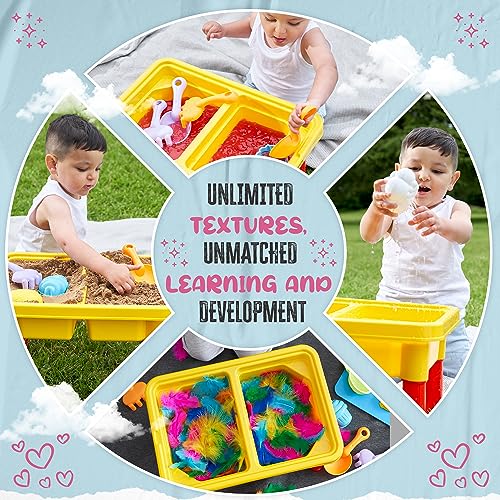 Kids Sensory Table With Lid - Sand & Water Play Table For Toddlers Indoor Outdoor