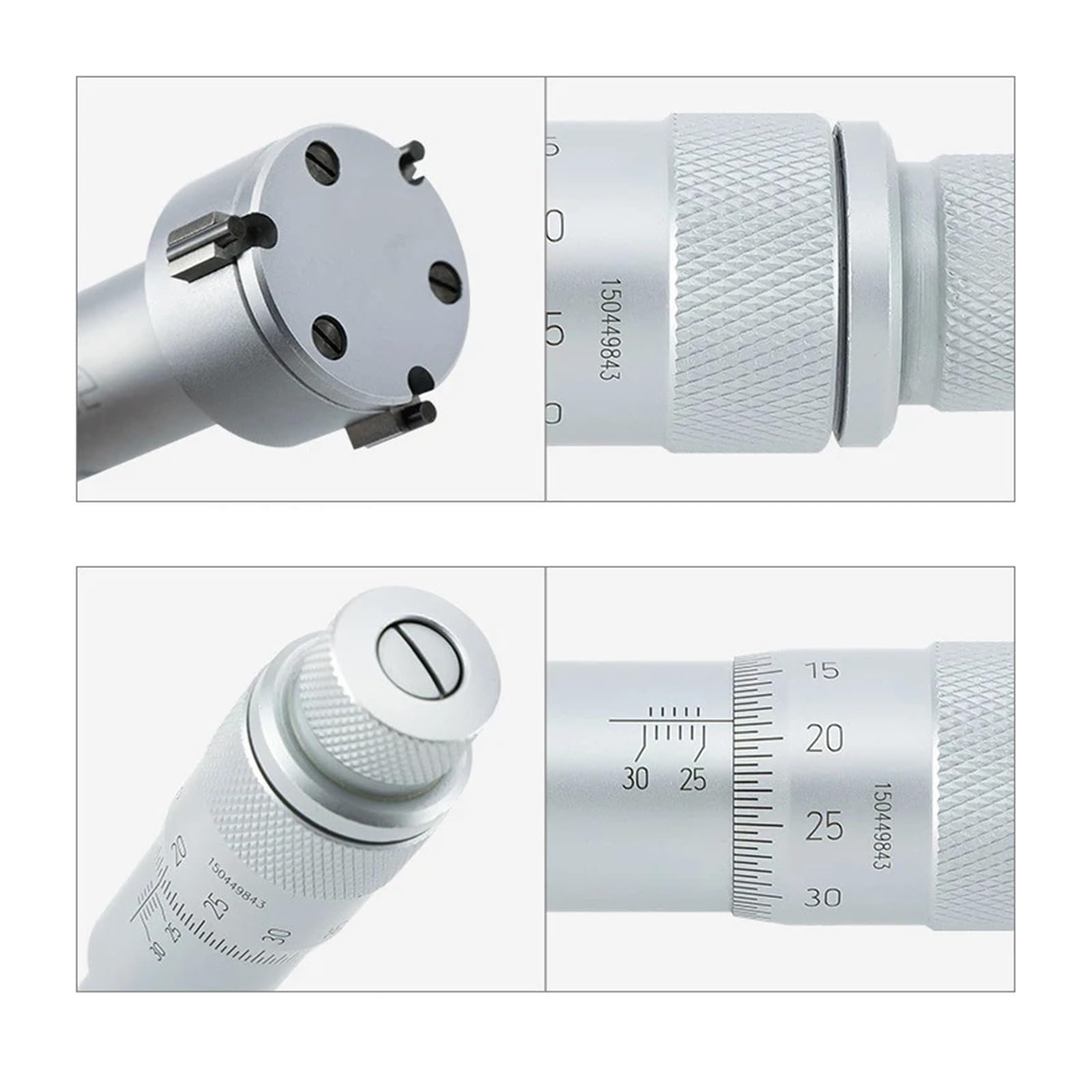 Amazon.co.jp: 内径マイクロメーター 三点式内部マイクロメータ 0.004