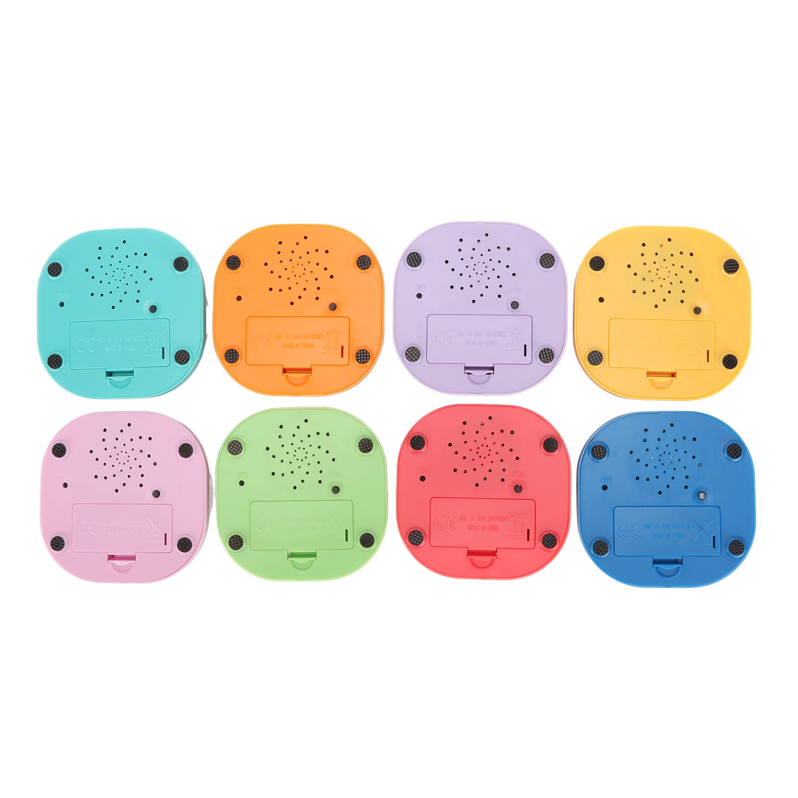8 Botones de Grabación de Voz, Zumbadores de Entrenamiento Grabables de 30 Segundos, Botones Parlantes para Gatos, Perros, Mascotas, para Interacción de Entretenimiento