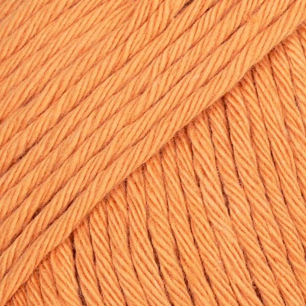 100% Cotton Knitting and Crochet Yarn, 4 or Medium, Aran Weight, Drops Paris, 1.8 oz 82 Yards per Ball (71 Tangerine)