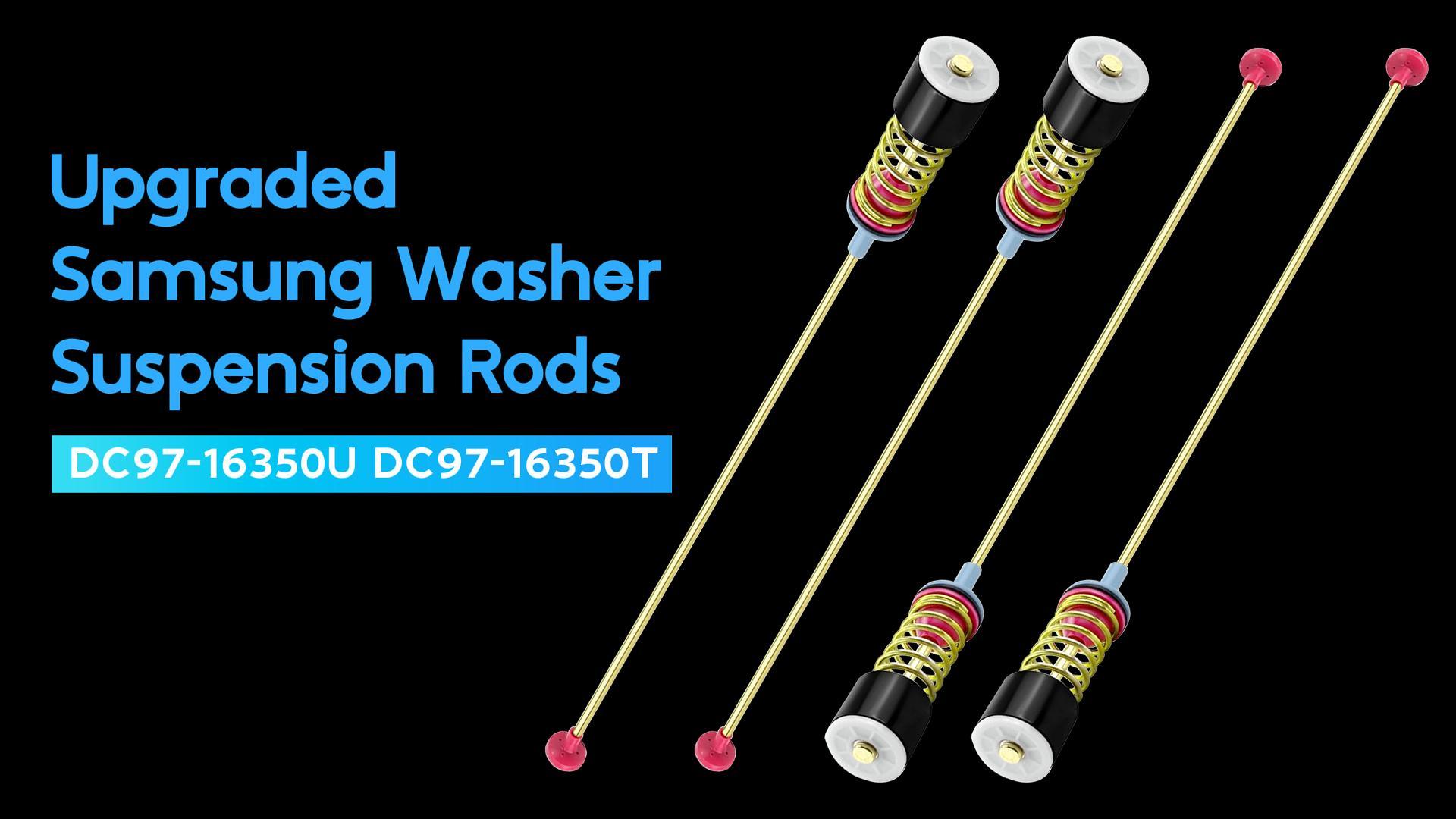 Image of Upgraded Washer Suspension Rods for Samsung WA50R5400AV /US WA50R5400AW /US WA45T3200AW /A4 WA45N3050AW /A4 WA50R5200AW /US WA400PJHDWR /AA Washing Machine, Replace DC97-16350U DC97-16350S DC97-05280W