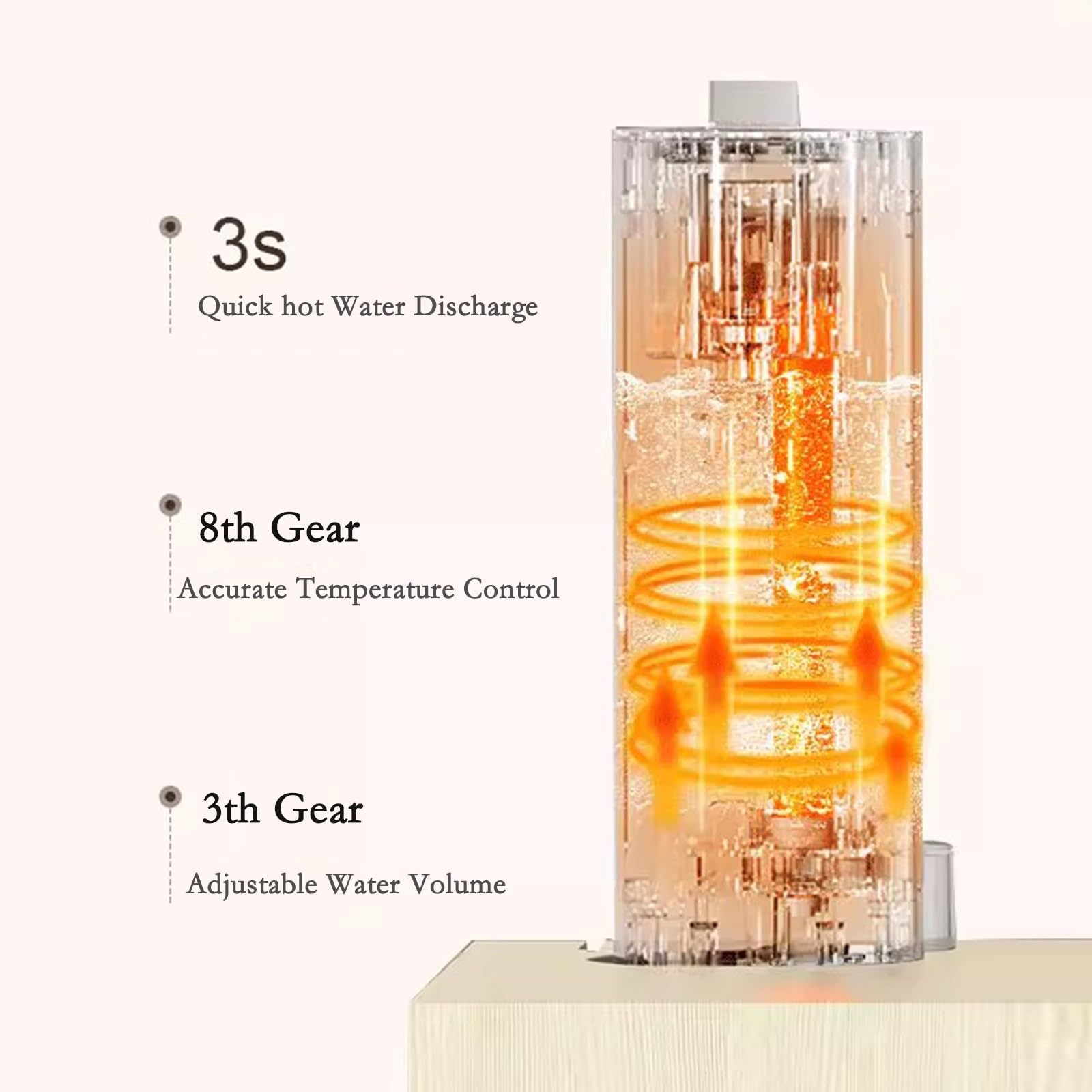Dyspenser do herbaciarni Instant Water Dispenser Mobile Instant Stolik kawowy domowy bezpośredni podgrzewacz wody pitnej