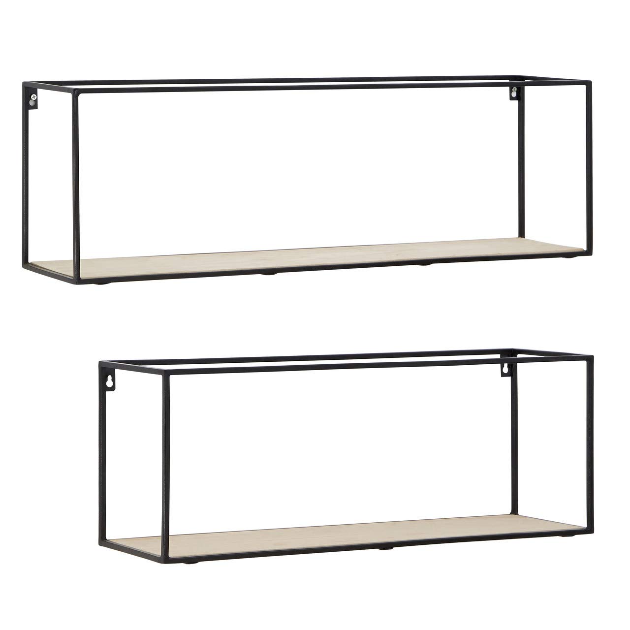 Functional Design Cuboid Shelves, Stylish Wall Mounted Shelves For Bedroom, Sleek Metal Bedroom Shelves 5018705428574