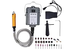 Multi-functional Dremel Flex Shaft Rotary Tool with Foot Pedal and Extensive Accessories