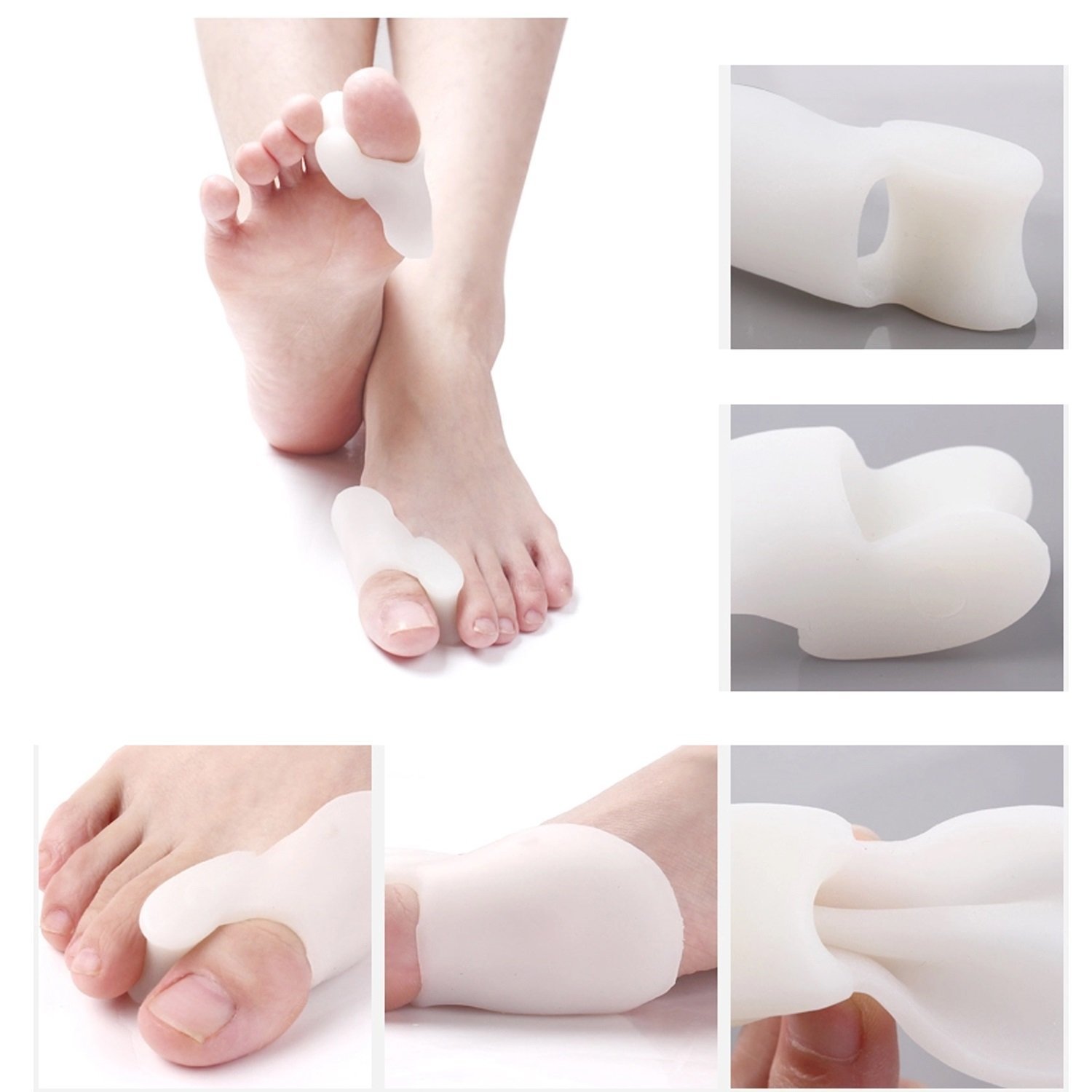 Pedimend da pezzi in silicone gel alluce valgo e dita – Piedino per migliorare equilibrio e forza – aiuta a prevenire il disagio causato da alluce valgo calli e alluce valgo temi – per alleviare il