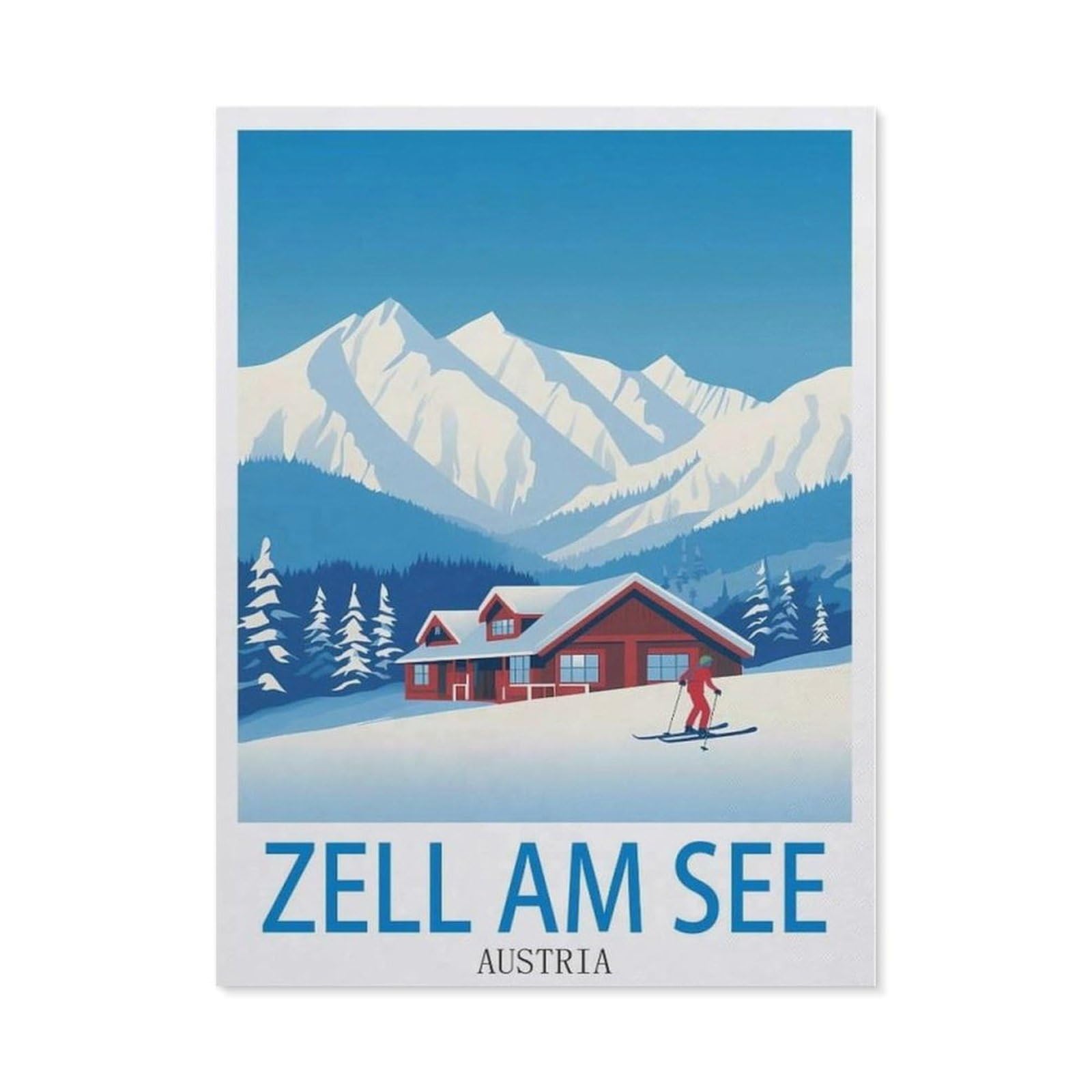 BEAYODKP 5D Diamond Painting Set ，Zell Am See Austria（40 x 50 cm）